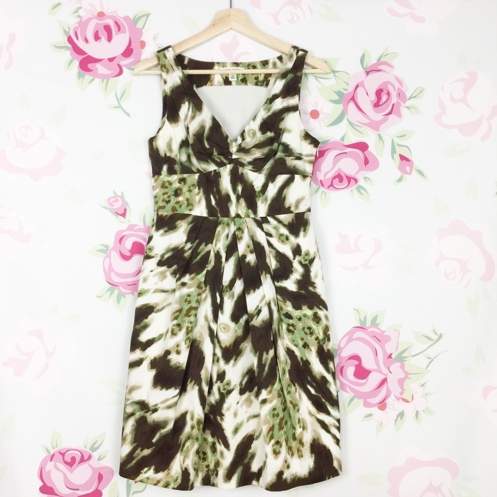 Banana Republic Printed Sheath Dress 2 Petite